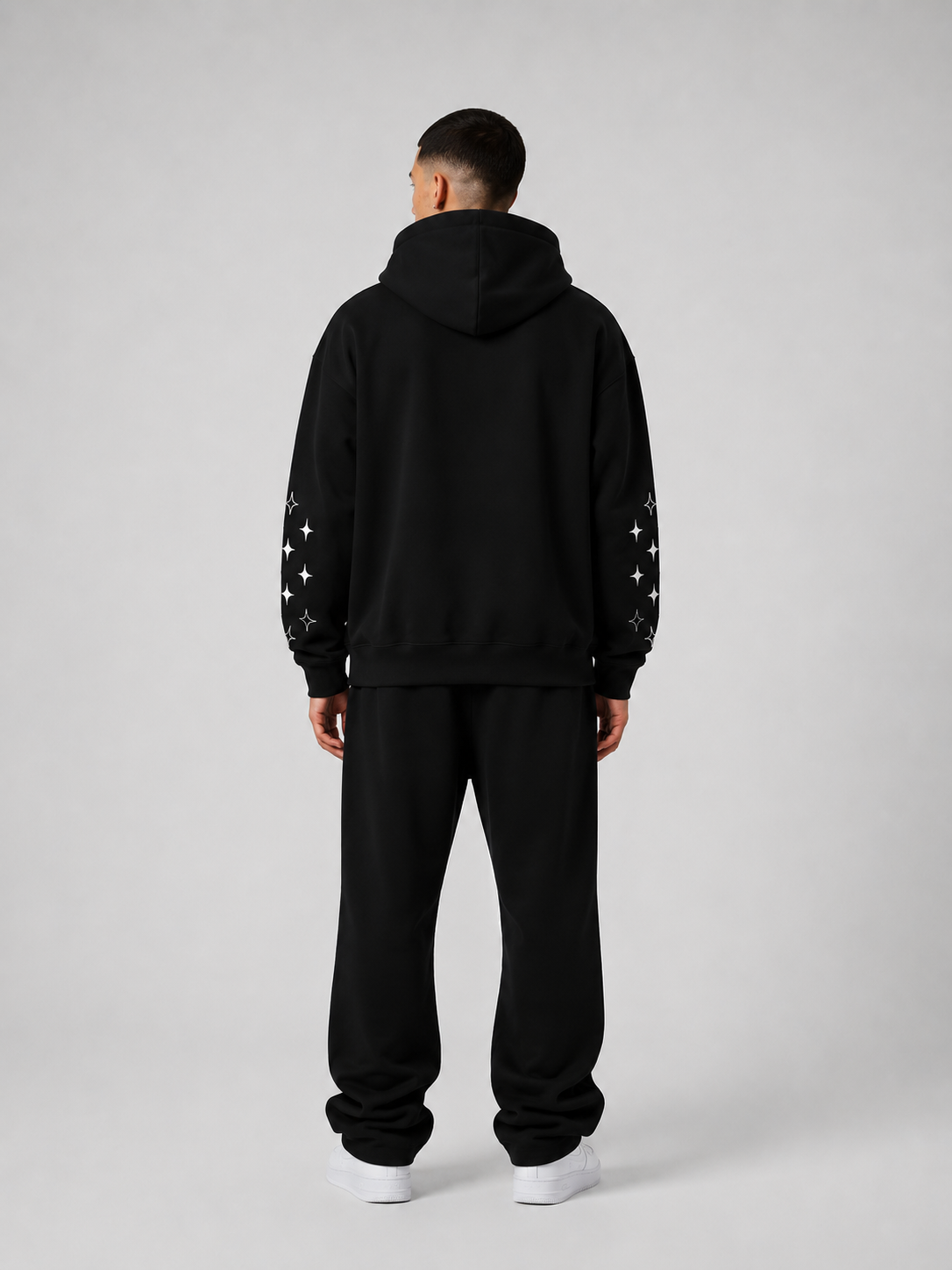 STAR HOODIE - BLACK