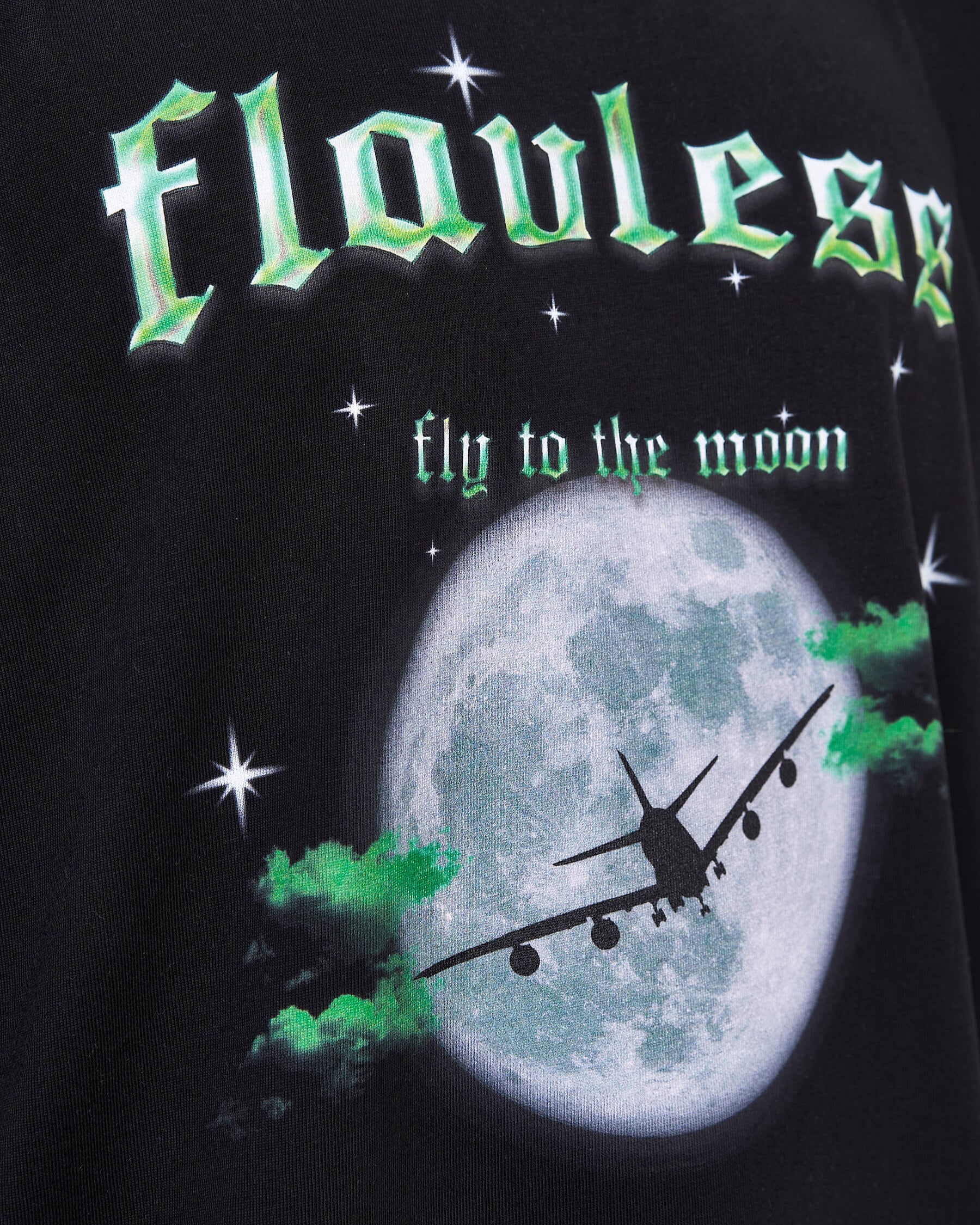 FLY TO THE MOON T-SHIRT - GREEN