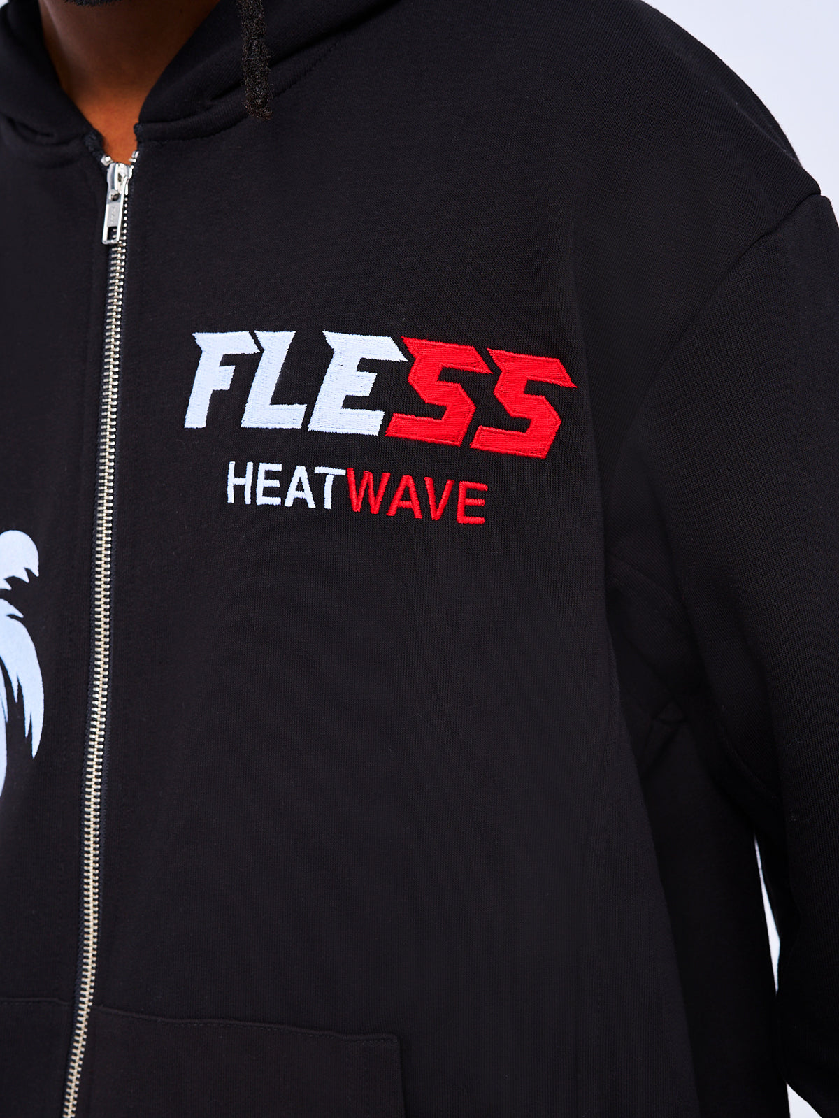 HEATWAVE ZIP HOODIE - BLACK
