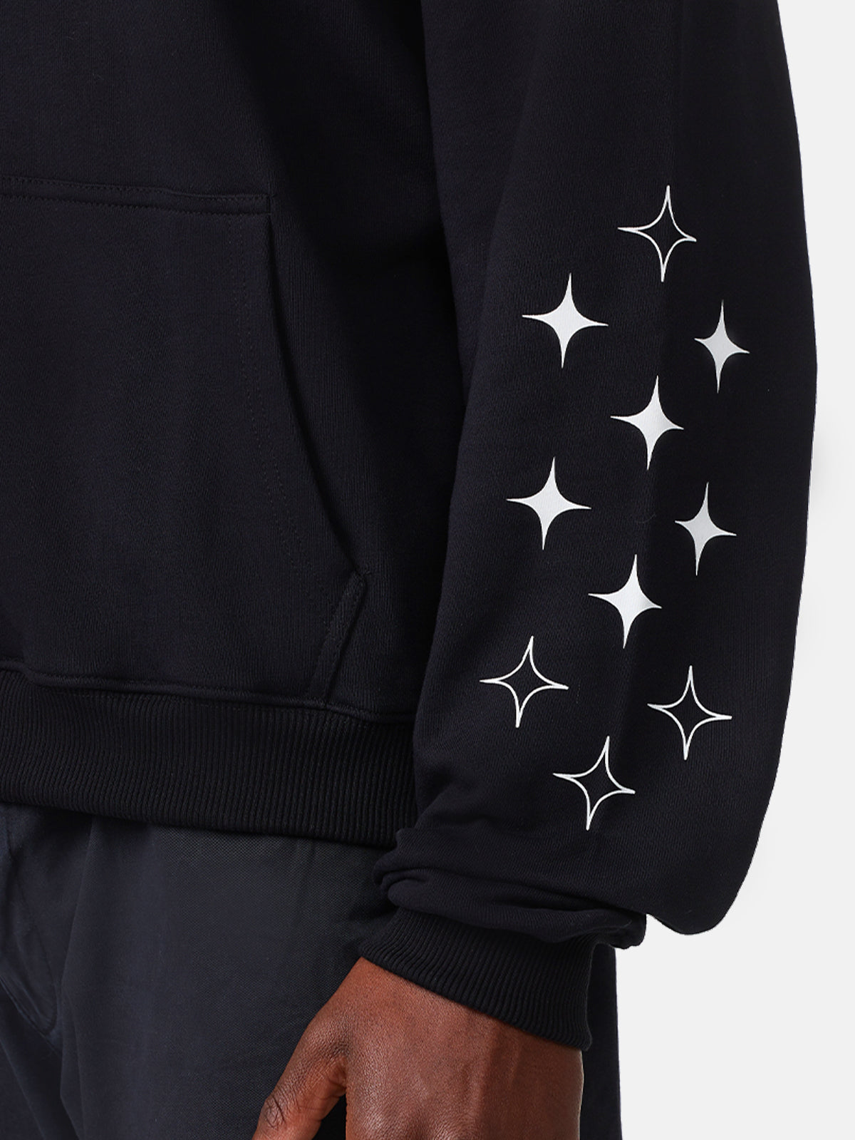 STAR HOODIE - BLACK