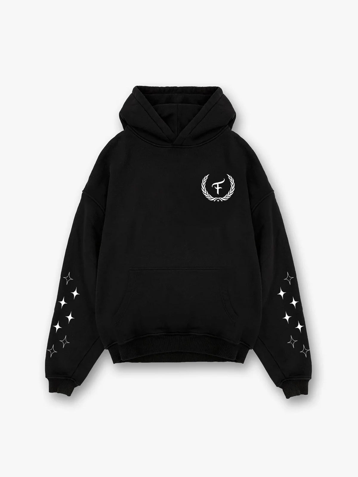 STAR HOODIE - BLACK