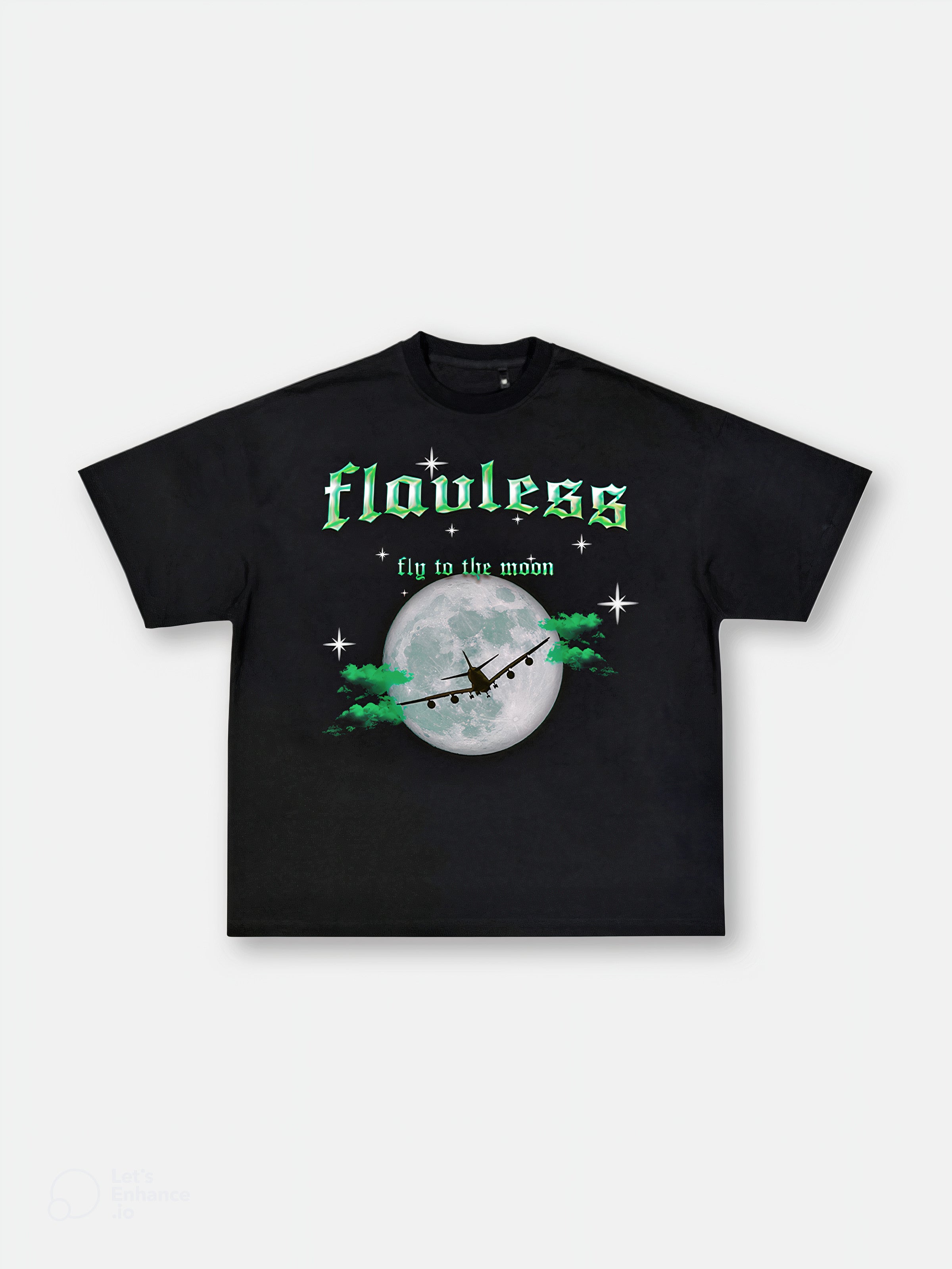 FLY TO THE MOON T-SHIRT - GREEN