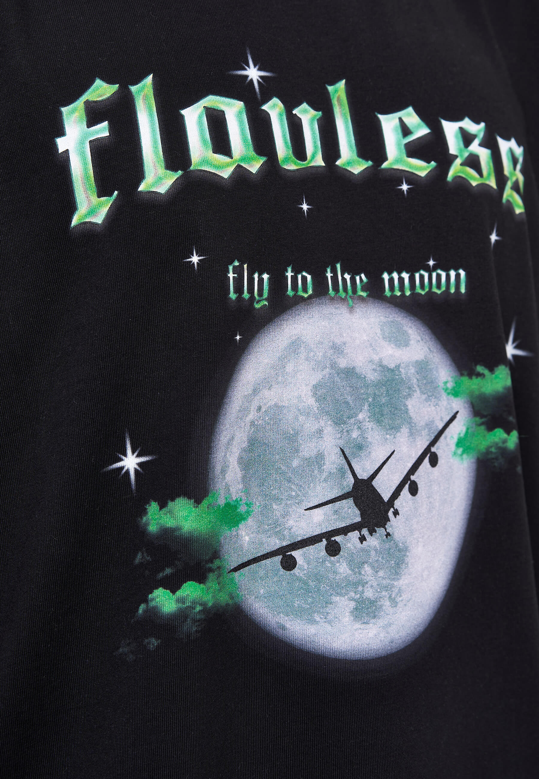 FLY TO THE MOON T-SHIRT - GREEN