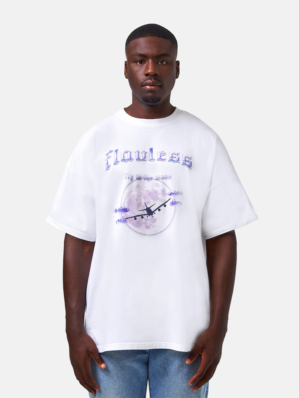 FLY TO THE MOON T-SHIRT - LAVENDER