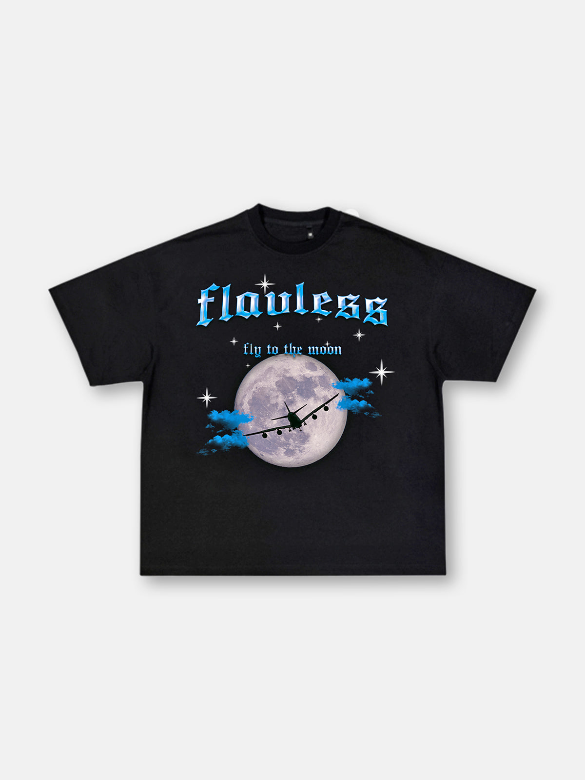 FLY TO THE MOON T-SHIRT - SKY BLUE
